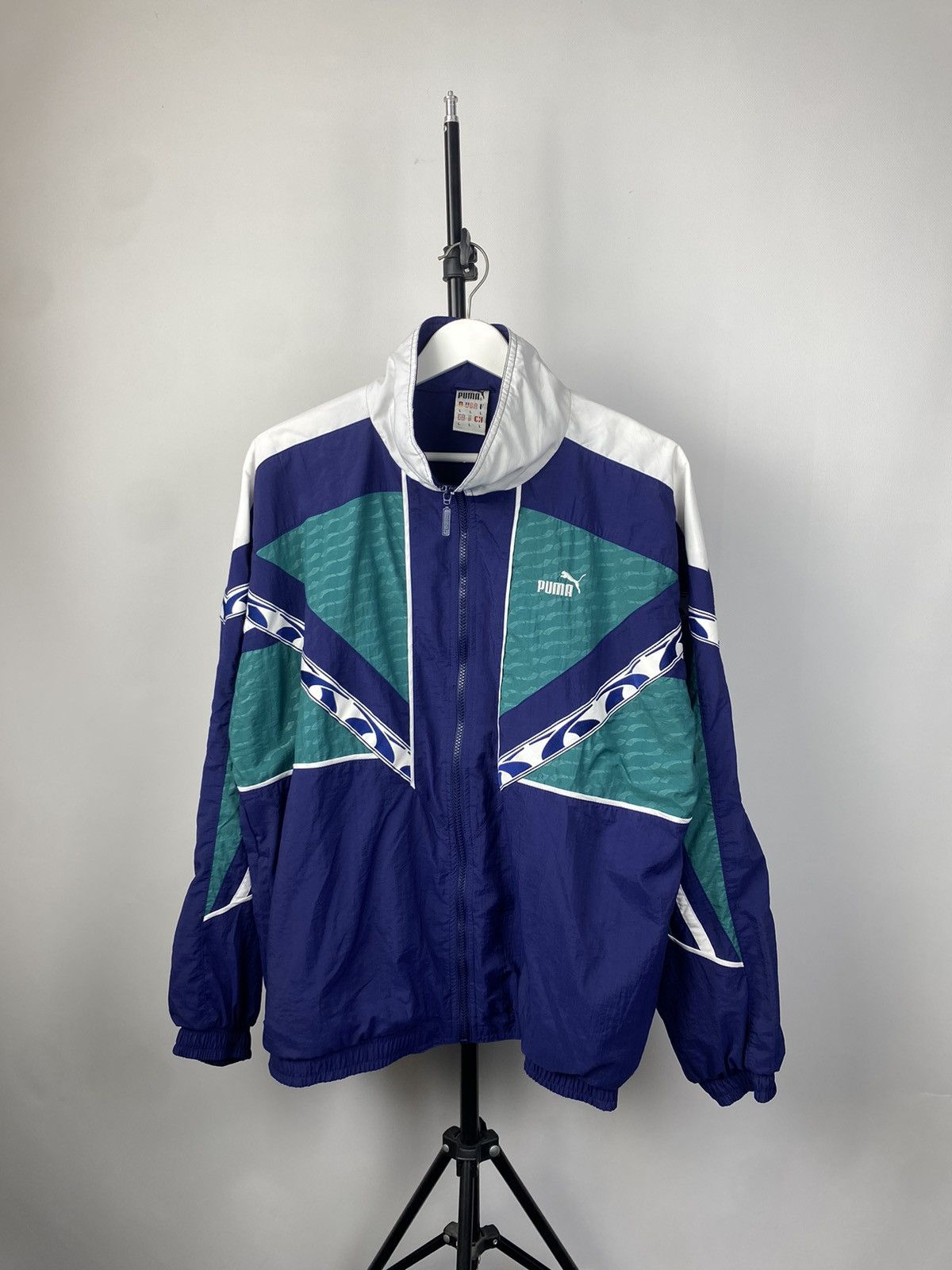 Puma × Vintage 1990’s Vintage Puma Tennis Wear Track Top Jacket Size US L / EU 52-54 / 3 - 1 Thumbnail