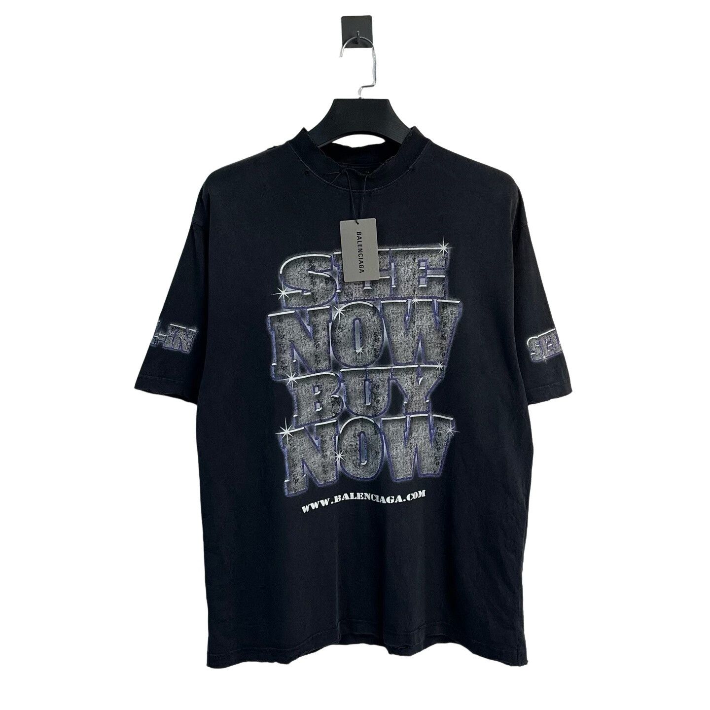 Balenciaga Balenciaga Diamond Graphic T-Shirt Size S Size US S / EU 44-46 / 1 - 1 Thumbnail
