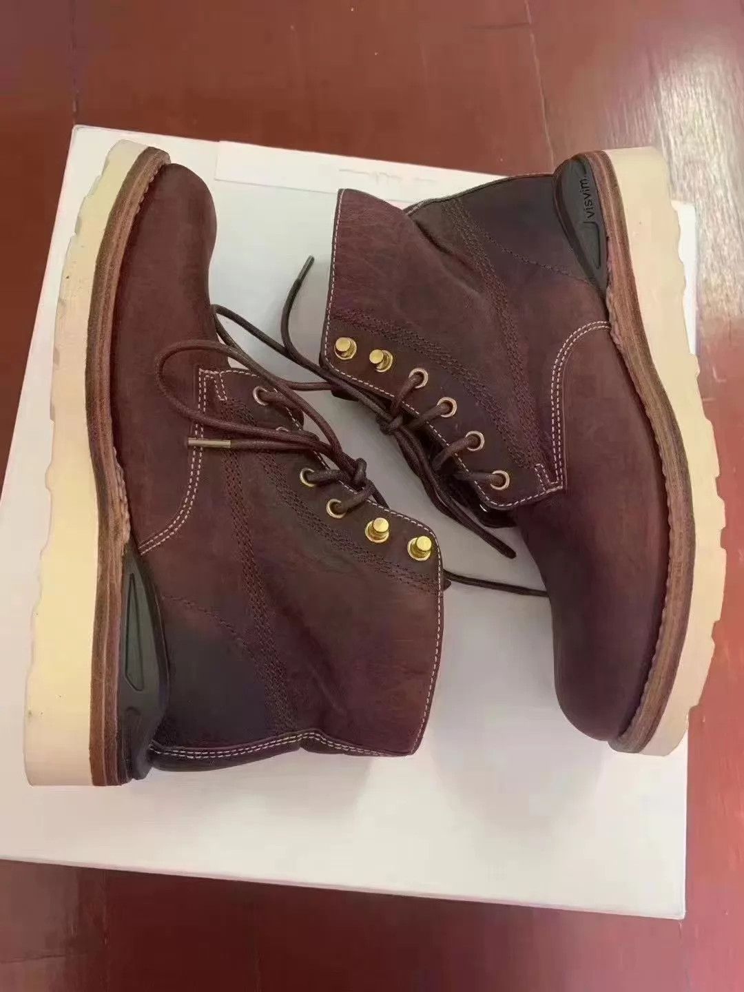 Visvim visvim 19ss spot virgil boots folk wmn dk brown w7 leather Size US 7 / EU 40 - 2 Thumbnail