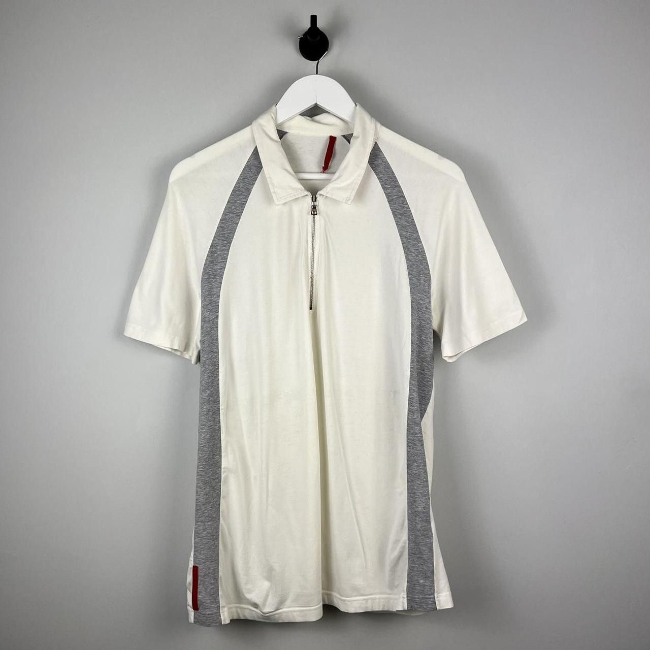 Image of Prada 00's Sport Polo Shirt in White, Men's (Size XL)