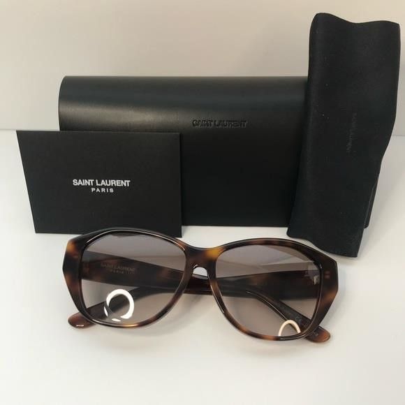Yves Saint Laurent 💯- New Authentic Saint Laurent SLM8 Cat Eye Havana Brown Fr Size ONE SIZE - 13 Thumbnail