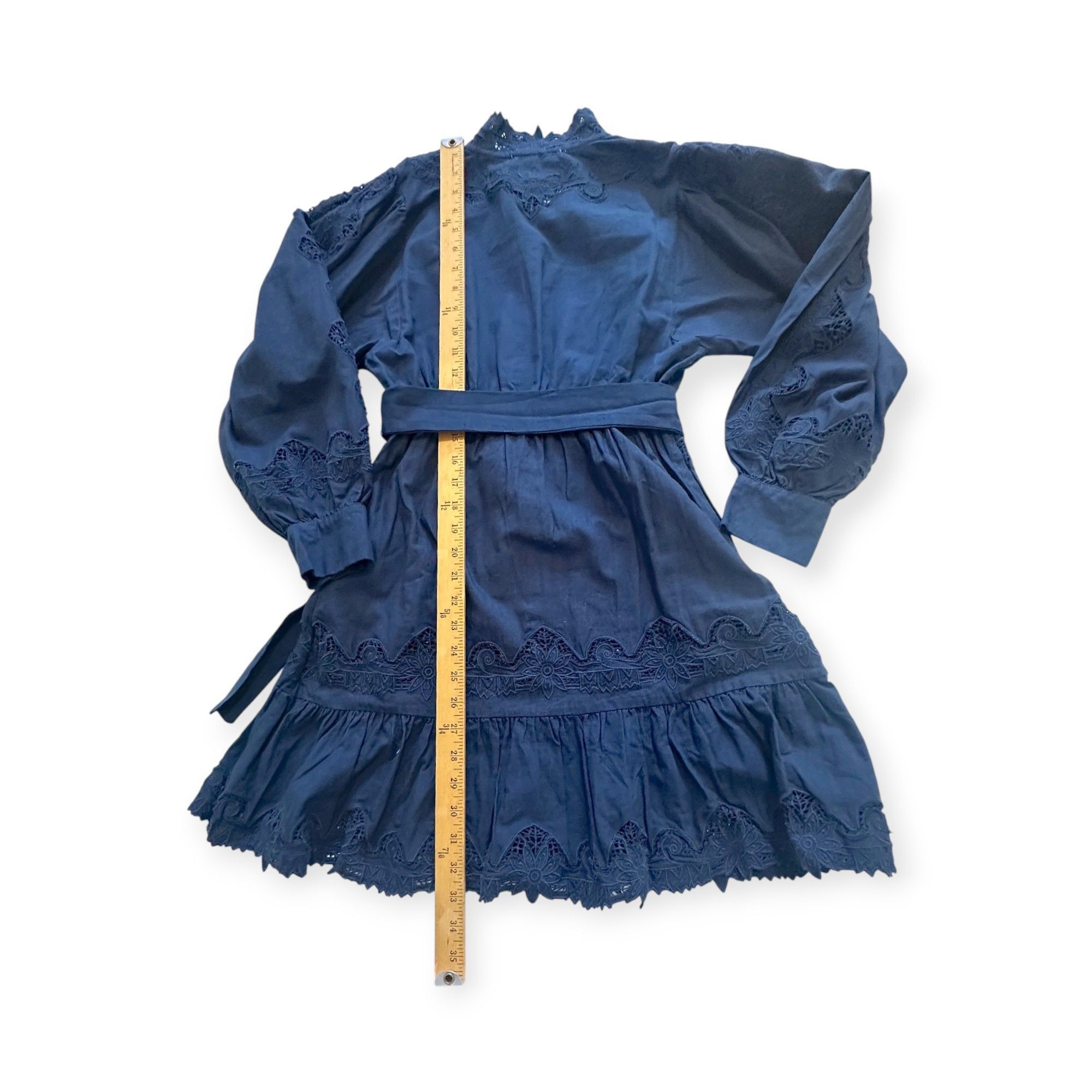 Sea New York Sea New York Anita Eyelet Mini Dress Navy Size 2 NWT Size XS / US 0-2 / IT 36-38 - 15 Thumbnail