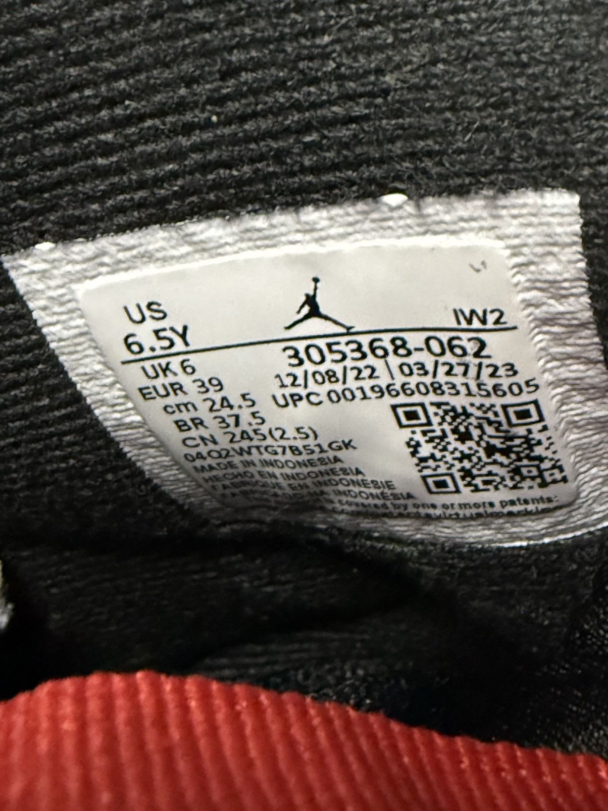 Jordan Brand Jordan 8 Playoffs 6.5 Youth Size US 6.5 / EU 39-40 - 7 Thumbnail