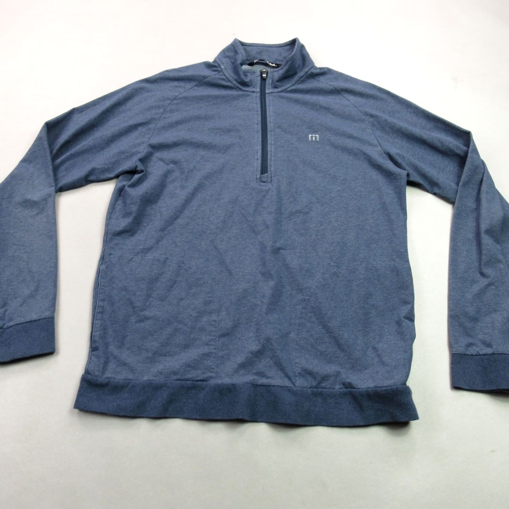 TravisMathew Travis Mathew Sweater Mens Large Long Sleeve Pullover 1/4 Zip Blue Golf Size US L / EU 52-54 / 3 - 2 Thumbnail