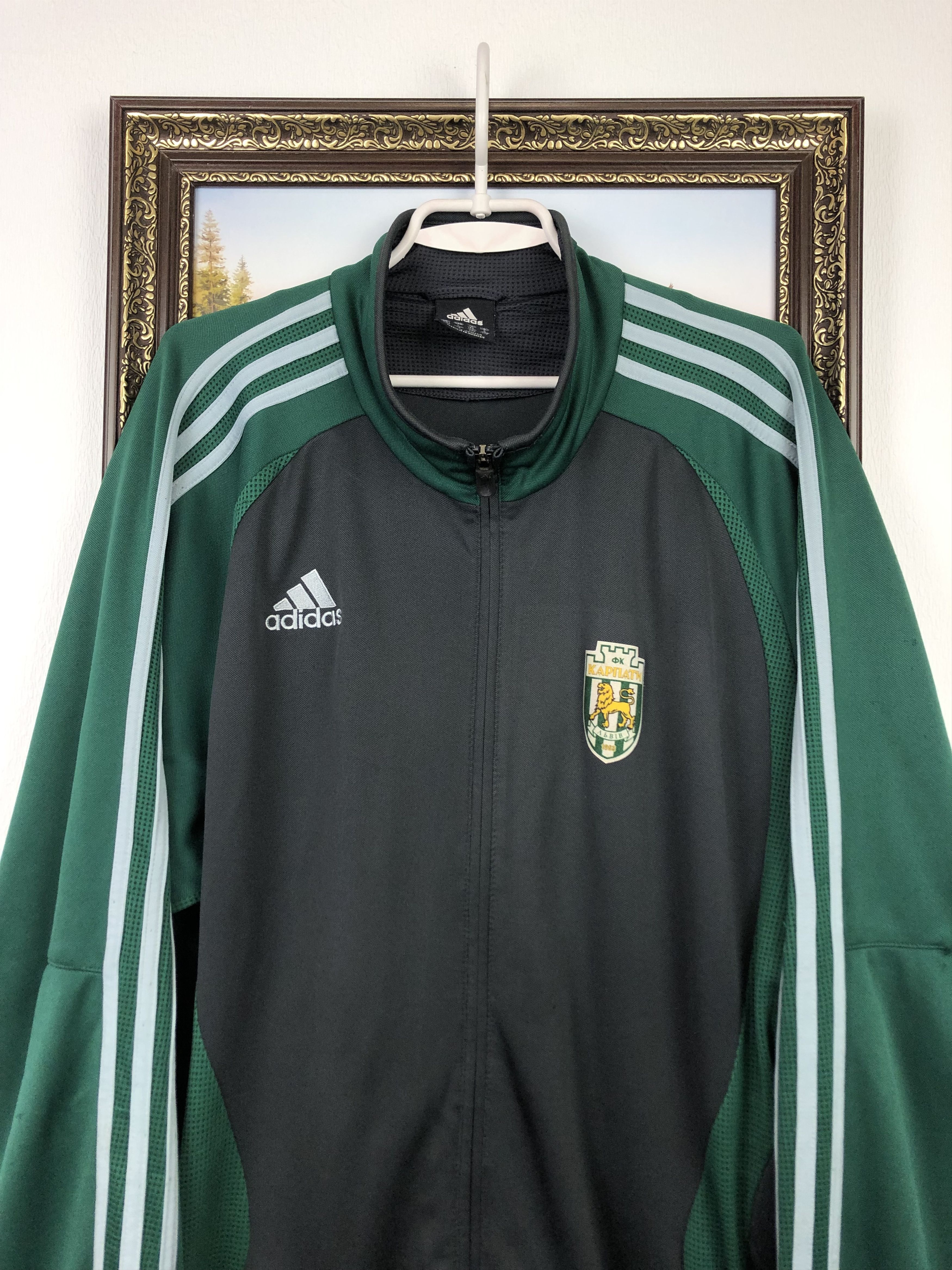 Adidas Vintage Adidas Karpaty Lviv Football Jacket Soccer Track Top Size US XL / EU 56 / 4 - 2 Thumbnail
