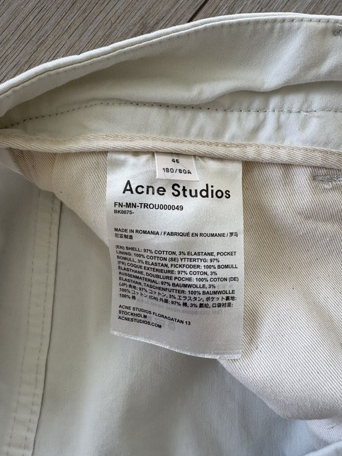 Acne Studios Lightweight Cotton Carpenter Pant Size US 30 / EU 46 - 3 Thumbnail