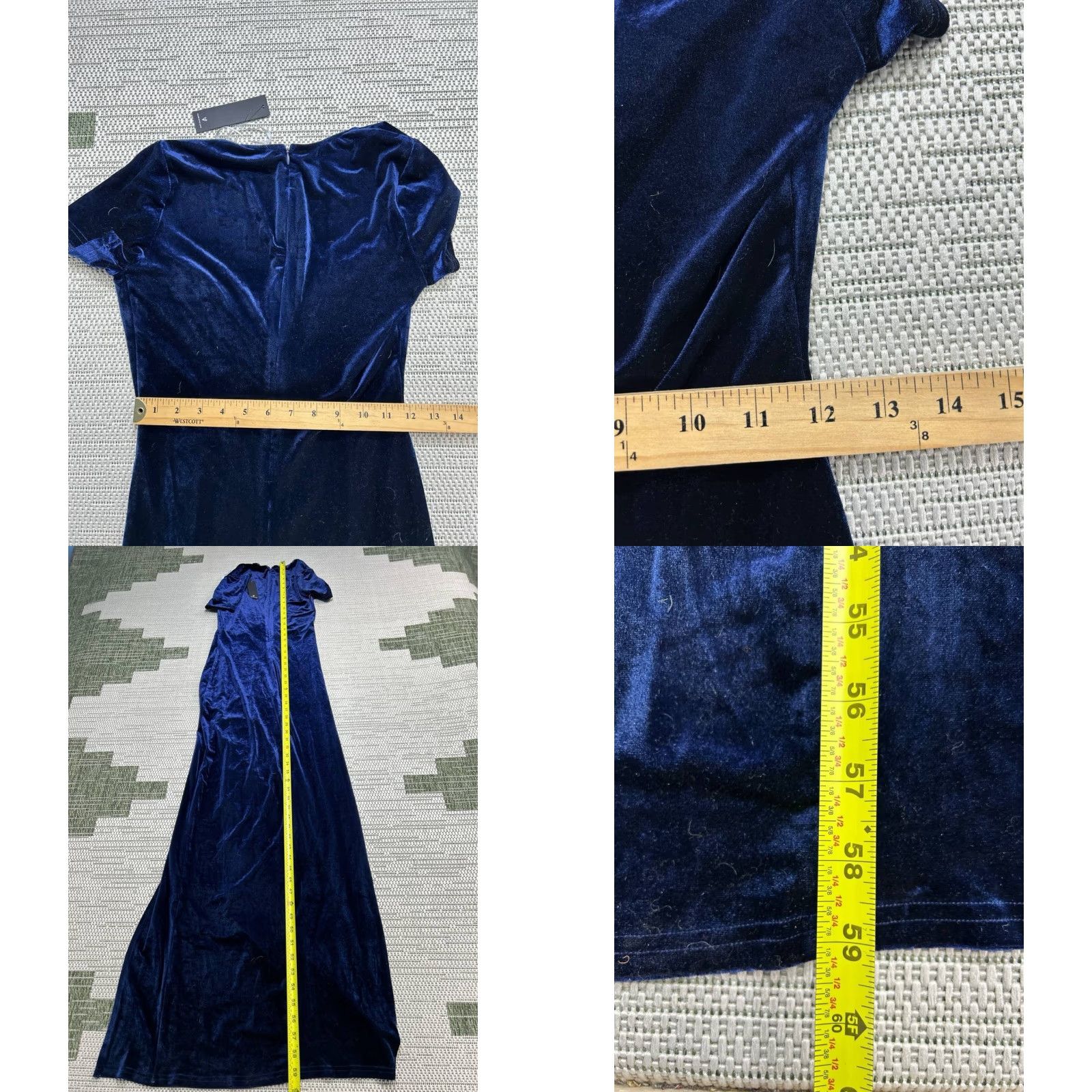 Lulus Lulus Dress Womens Small Blue Velvet Blouson Midi New - Blouson, Velvet, Midi, Blue, Formal, Party - Women - S Size S / US 4 / IT 40 - 8 Thumbnail