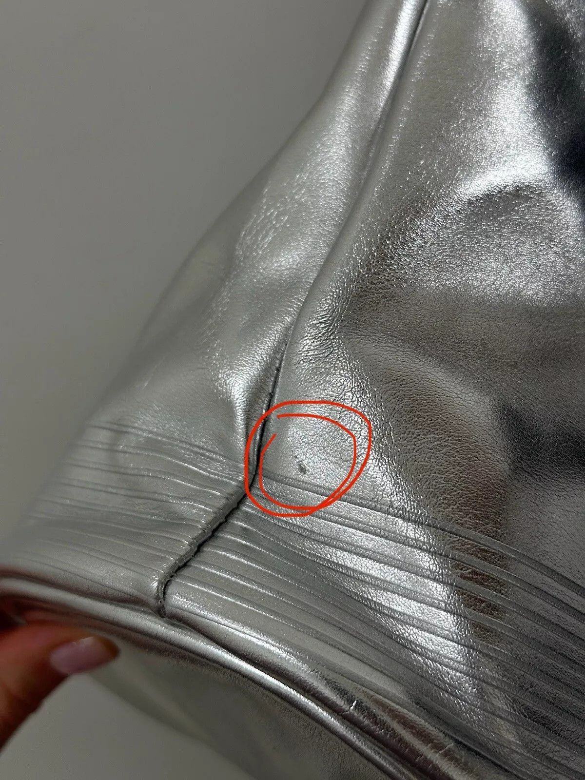 Jean Paul Gaultier jean paul gaultier silver bucket bag PU metallic handbag Size ONE SIZE - 8 Thumbnail