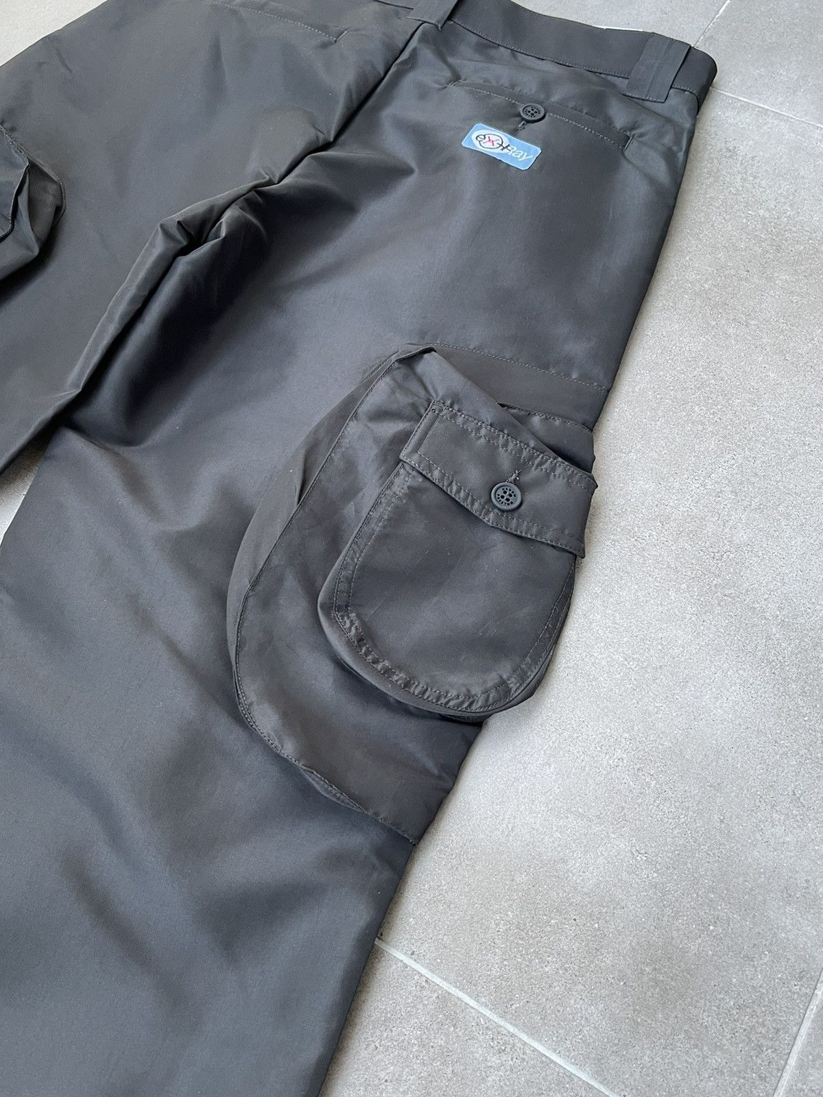 Heron Preston !DS! SS23 Heron Preston X-Ray Track Black Cargo Pants Size US 32 / EU 48 - 20 Thumbnail