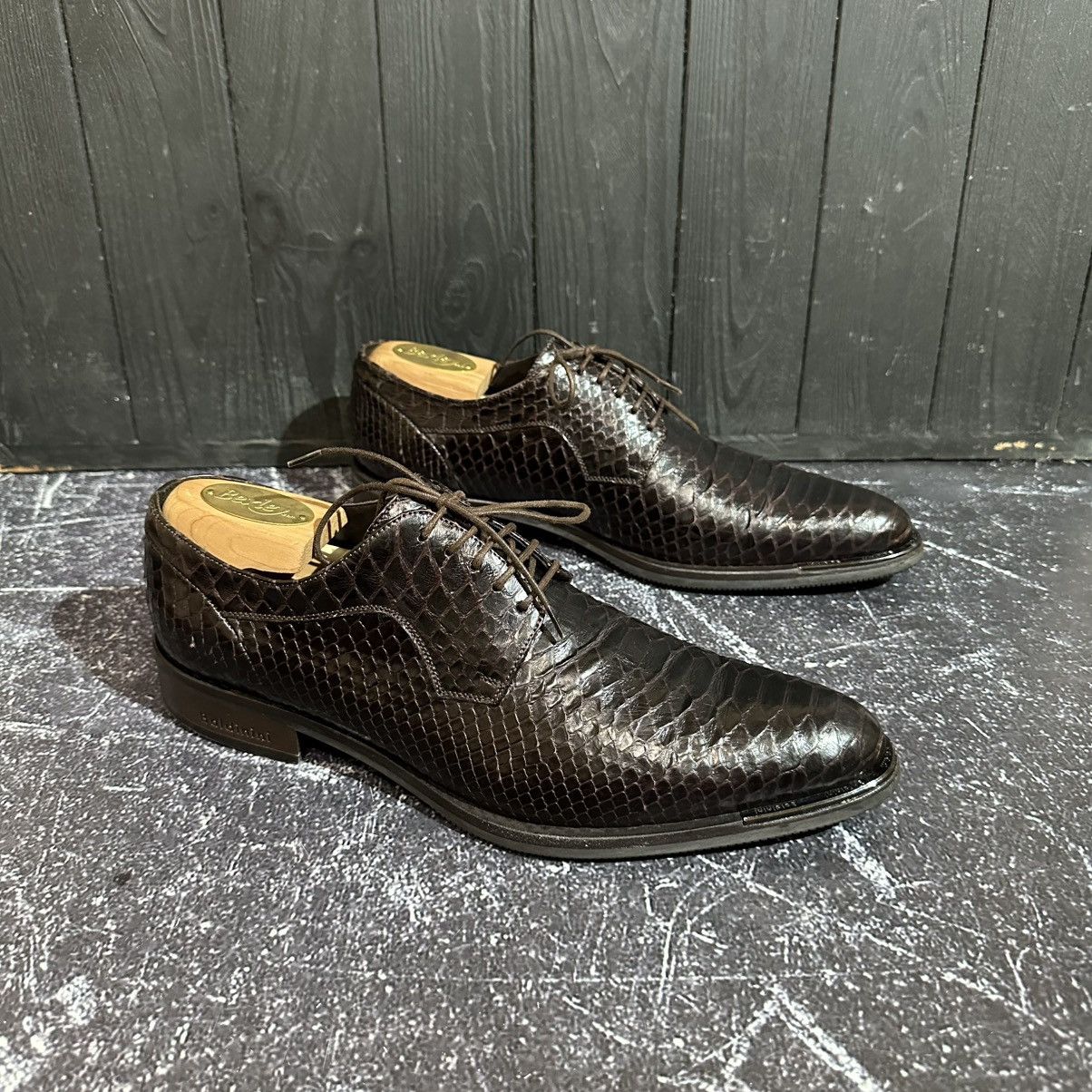 Baldinini BALDININI 🇮🇹- Men’s Brown Oxford Python Leather Size 40 Size US 7 / EU 40 - 3 Thumbnail