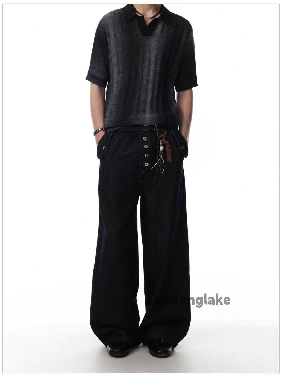 Jean xtl vale kapital style wide Leg flared loose baggy jeans Size US 32 / EU 48 - 5 Thumbnail