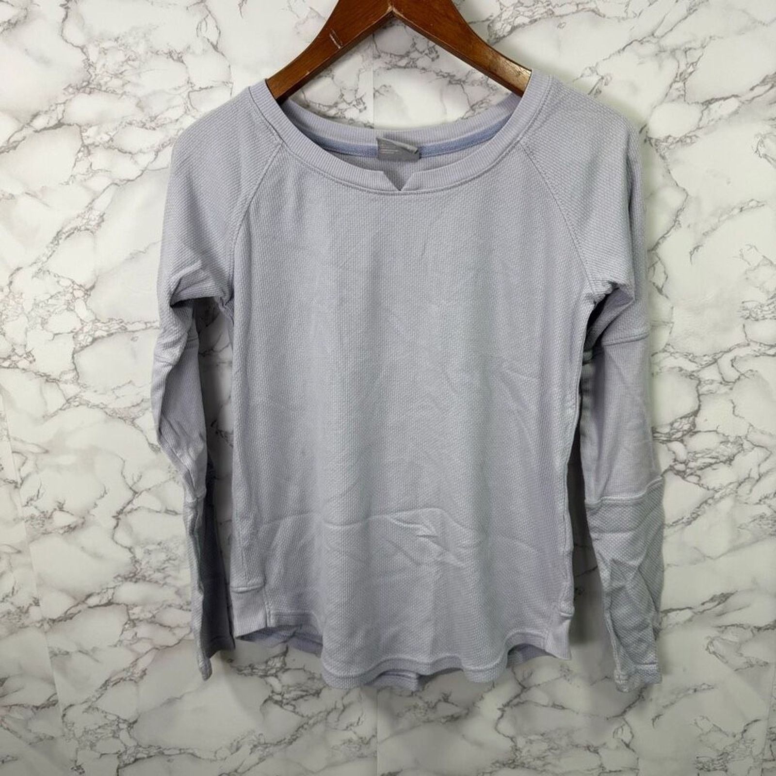 Columbia Columbia Waffle Knit Thermal Shirt sz XS Lilac # G381 Size XS / US 0-2 / IT 36-38 - 1 Thumbnail