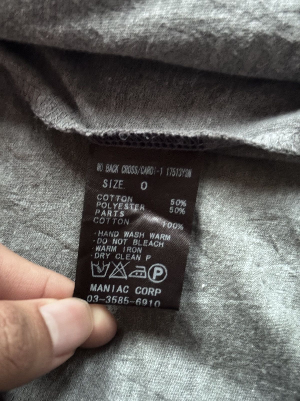 Le Grande Bleu (L.G.B.) L.G.B. Back Cross Hoodie Grey Size 0 (XS-S) Size US S / EU 44-46 / 1 - 7 Thumbnail