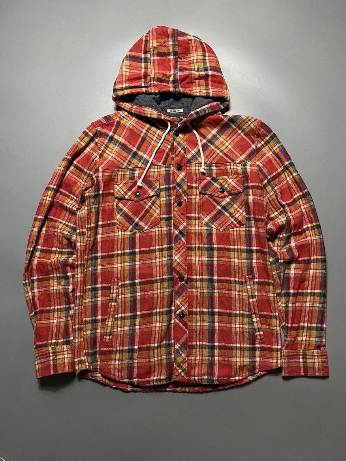Japanese Brand × Vintage 🔥 PL&CO VTG FLANNEL RRL STYLE HOODIE JACKET Size US M / EU 48-50 / 2 - 1 Thumbnail