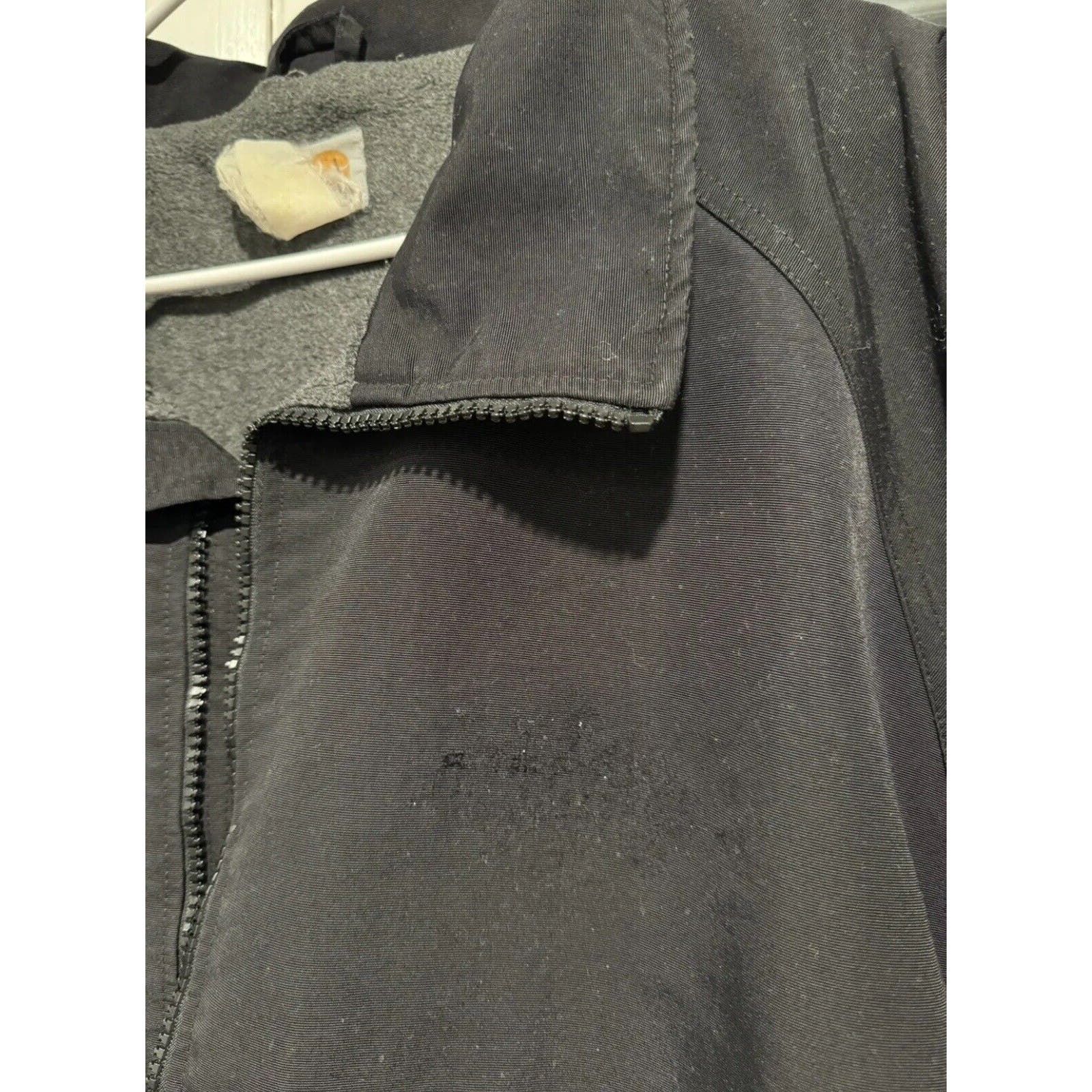 Carhartt Vintage Carhartt Workshield Jacket Fleece Lined Black J72 Size US XL / EU 56 / 4 - 7 Thumbnail