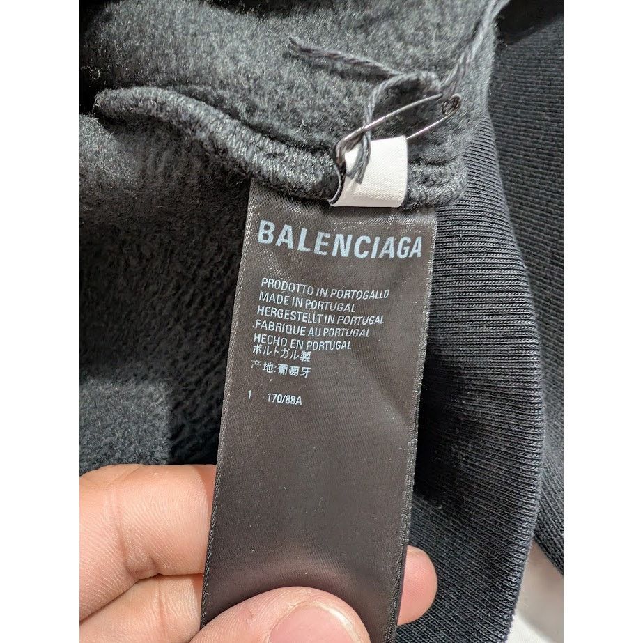 Balenciaga o1rshd1 Hoodie in Black Size US S / EU 44-46 / 1 - 16 Thumbnail