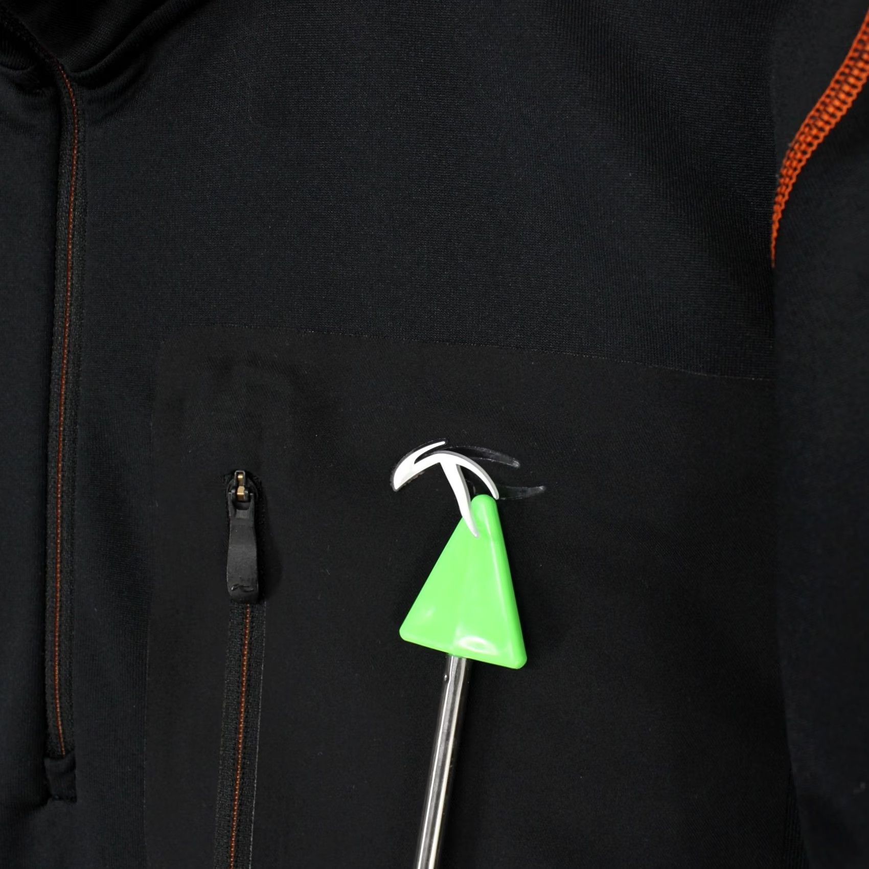 KJUS Kjus Hydraulic Half Zip Mens M Black Orange Contrast Stitch Performance Ski Size US M / EU 48-50 / 2 - 3 Thumbnail