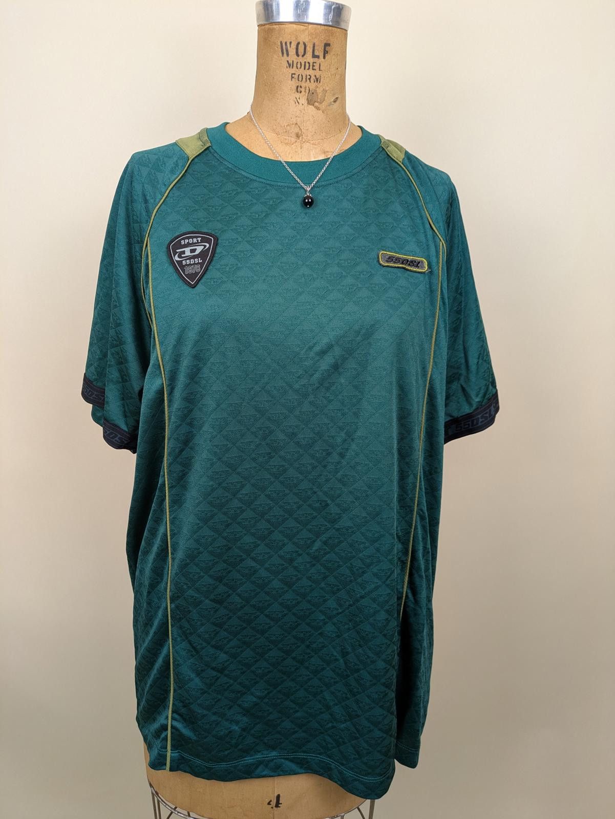 Diesel diesel green blokecore footy jersey shirt Size XL / US 12-14 / IT 48-50 - 1 Thumbnail