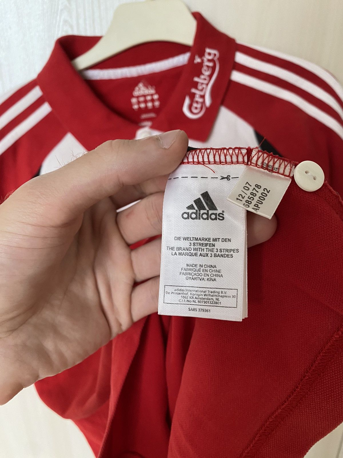 Adidas Vintage Adidas Liverpool Polo Football Shirt Soccer - Size L Size US L / EU 52-54 / 3 - 10 Thumbnail