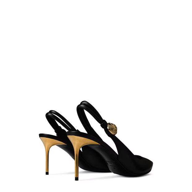 Balmain o1g2r1mq0924 Slngbck Pumps in Noir Size US 9 / IT 39 - 4 Thumbnail