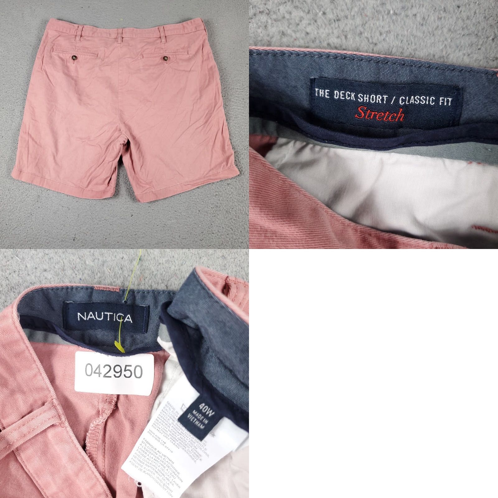Nautica VINTAGE Nautica Men's Chino Shorts Waist 40 Red Casual Flat Front Cotton Size US 40 / EU 56 - 8 Thumbnail