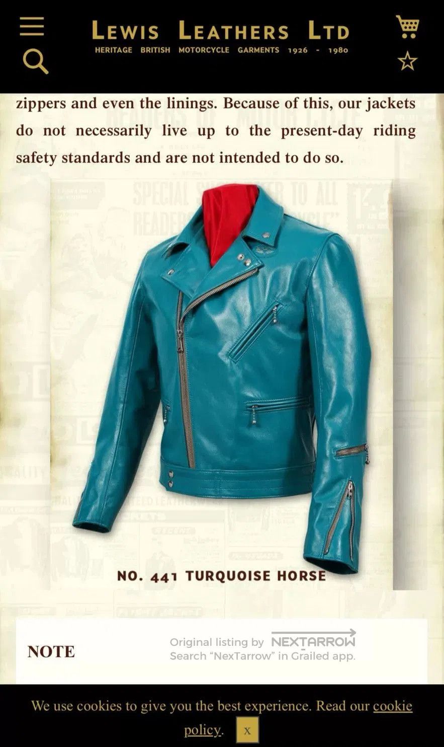 Lewis Leathers Lewis Leathers Men's Motorcycle Jacket. Size US S / EU 44-46 / 1 - 4 Thumbnail