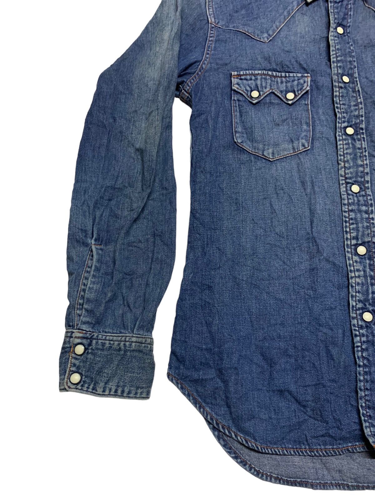Blue Blue Japan Blue blue denim western shirt Size US S / EU 44-46 / 1 - 3 Thumbnail