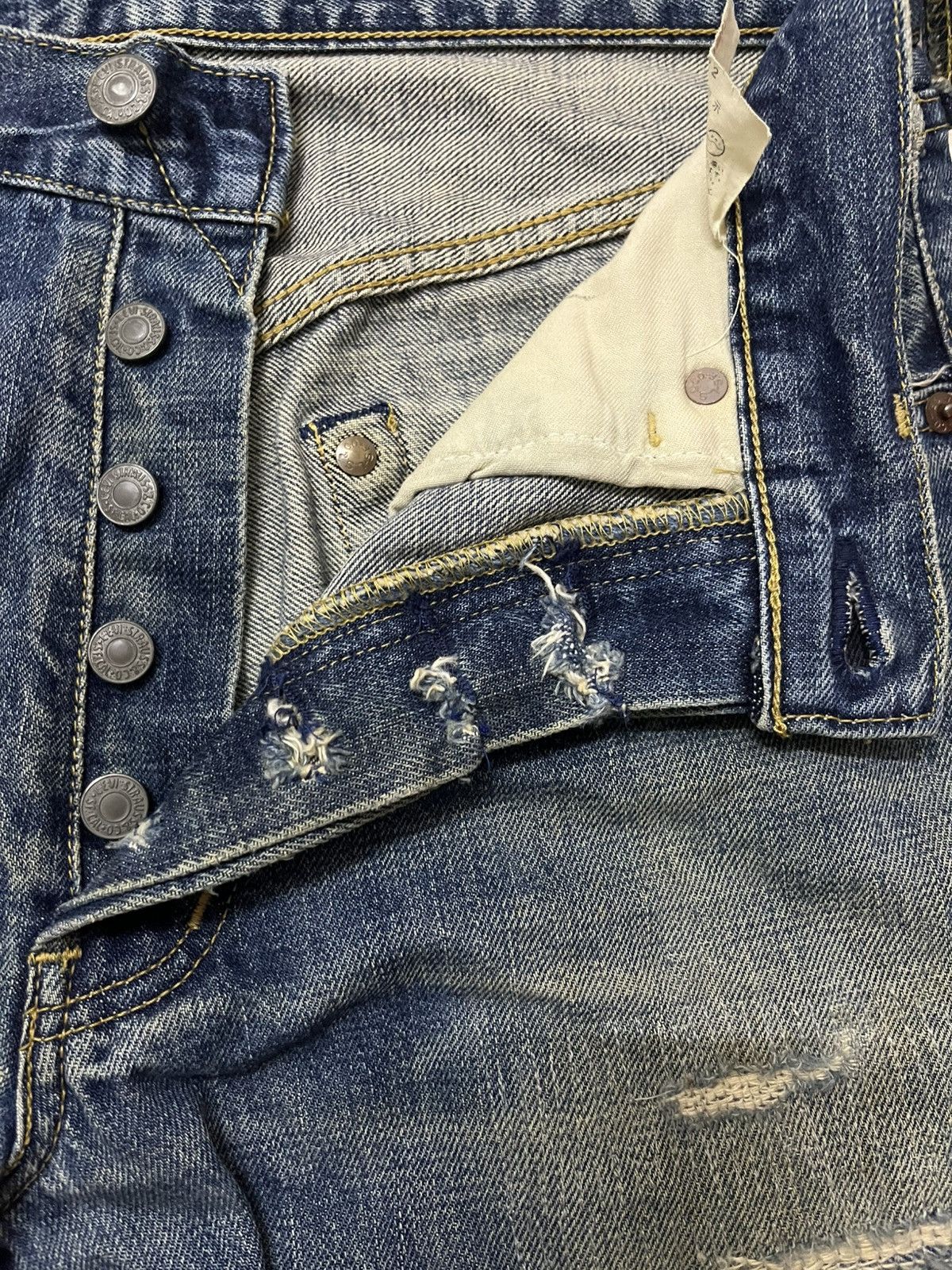 Levi's Vintage Clothing Levi’s 503B Vintage Selvedge Denim Heavy Fade Rare Size US 29 - 11 Thumbnail