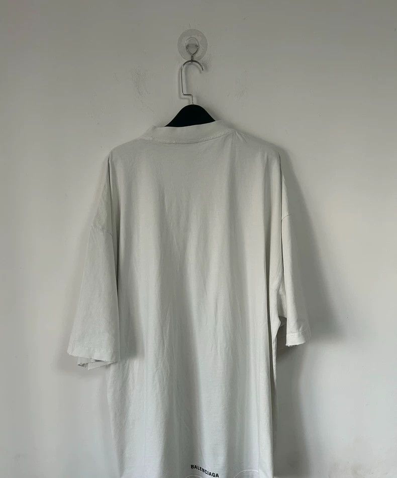 Balenciaga Balenciaga Qixi love embroidery small logo short sleeve T Size US M / EU 48-50 / 2 - 2 Thumbnail