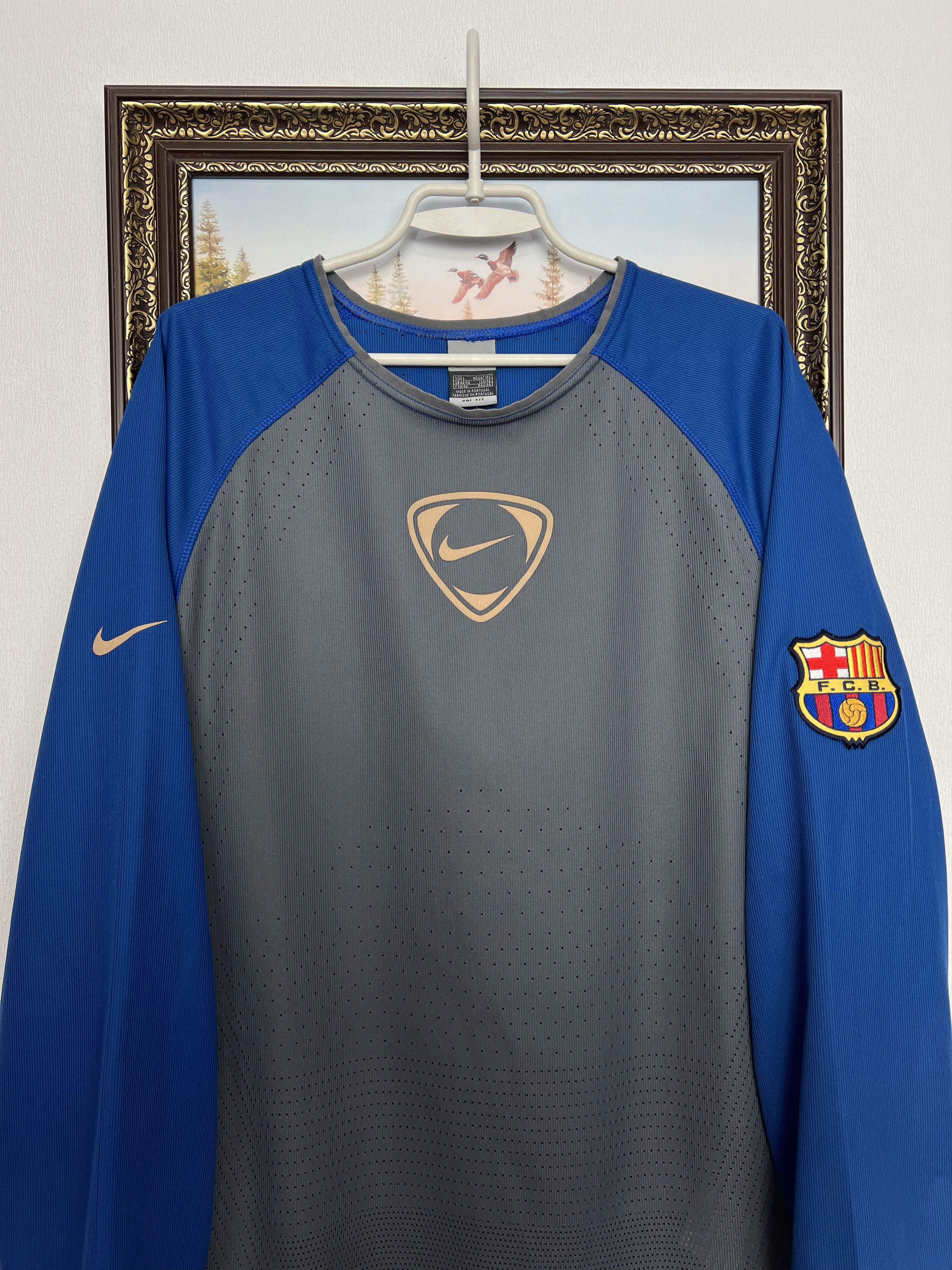 Nike FC Barcelona Football Train Sweatshirt Soccer Track Top Size US L / EU 52-54 / 3 - 2 Thumbnail