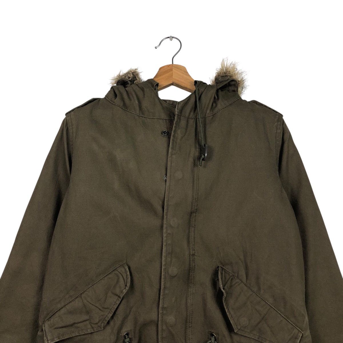 Japanese Brand TETSU Olive Military Oversized Parka / Deep Mods Shape Size US M / EU 48-50 / 2 - 4 Thumbnail