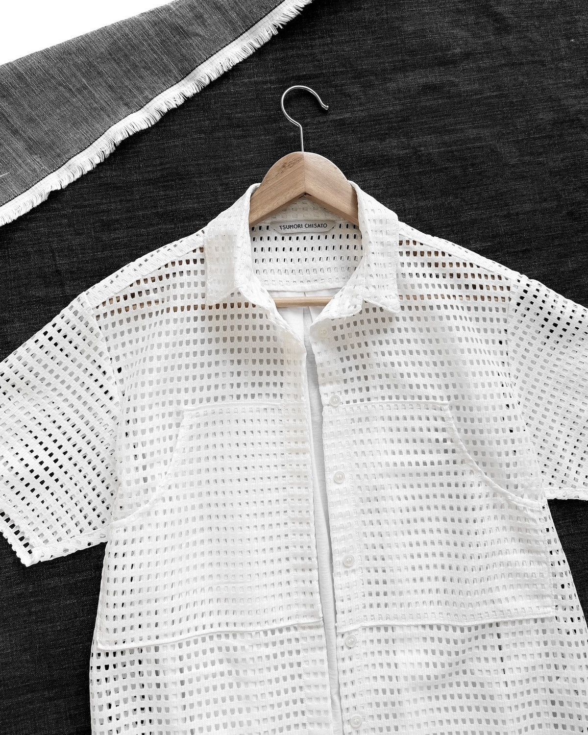 Tsumori Chisato TSUMORI CHISATO WHITE MESH SHIRT Size M / US 6-8 / IT 42-44 - 3 Thumbnail