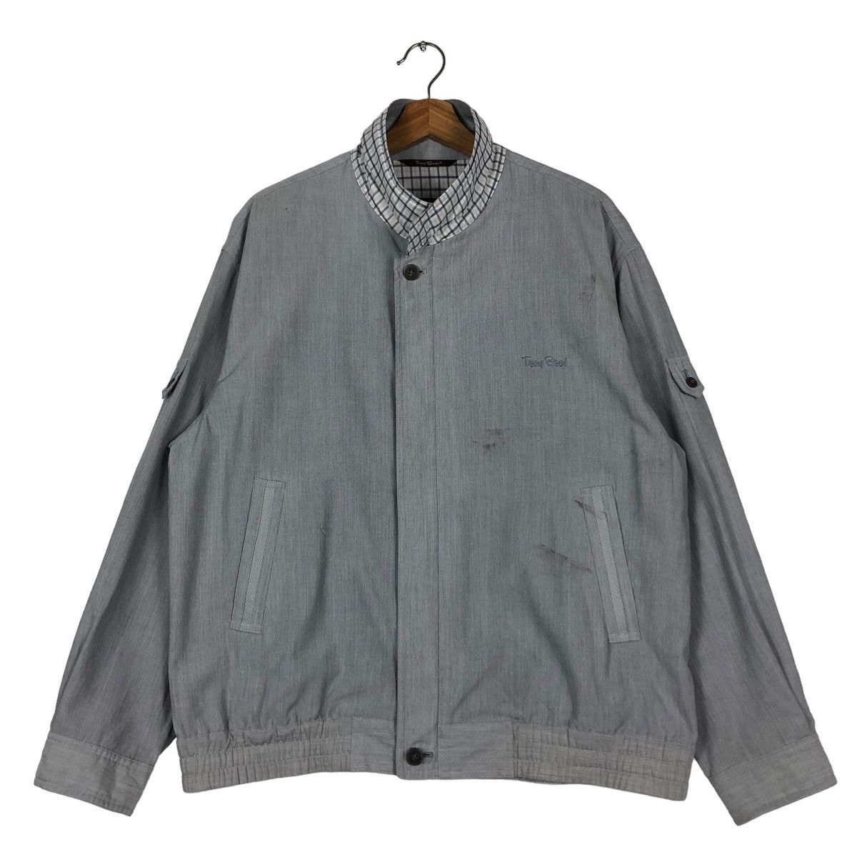 Japanese Brand 🔥Vintage Bomber Jacket Troy Bross Japan Issey Miyake Size US L / EU 52-54 / 3 - 1 Thumbnail
