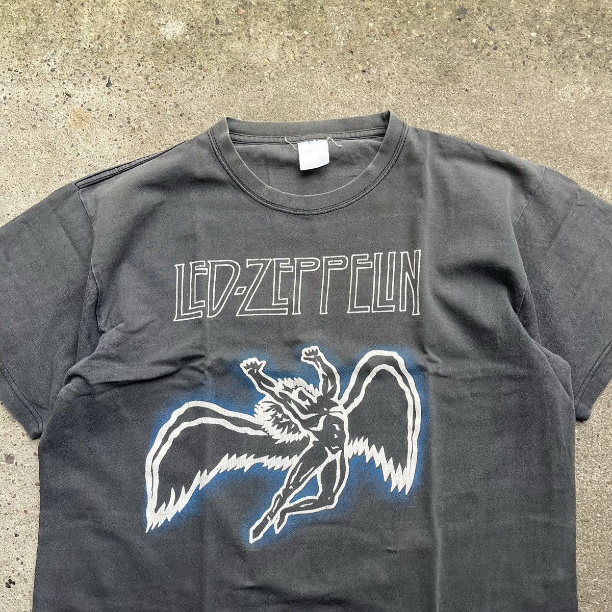 Band Tees × Led Zeppelin × Vintage Vintage 2000s LED ZEPPELIN SWAN SONG ANGEL BAND TEE Size US L / EU 52-54 / 3 - 2 Thumbnail