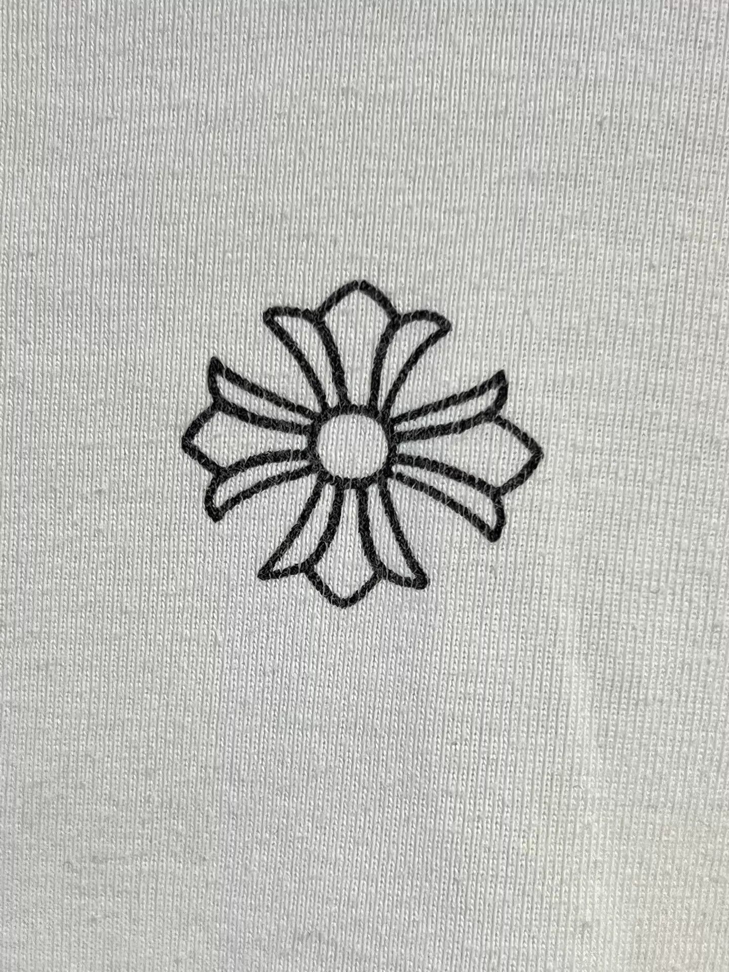Chrome Hearts Chrome Hearts White SS Tee M Embrd Neck/Cuffs Back Lg Logo Size M / US 6-8 / IT 42-44 - 5 Thumbnail