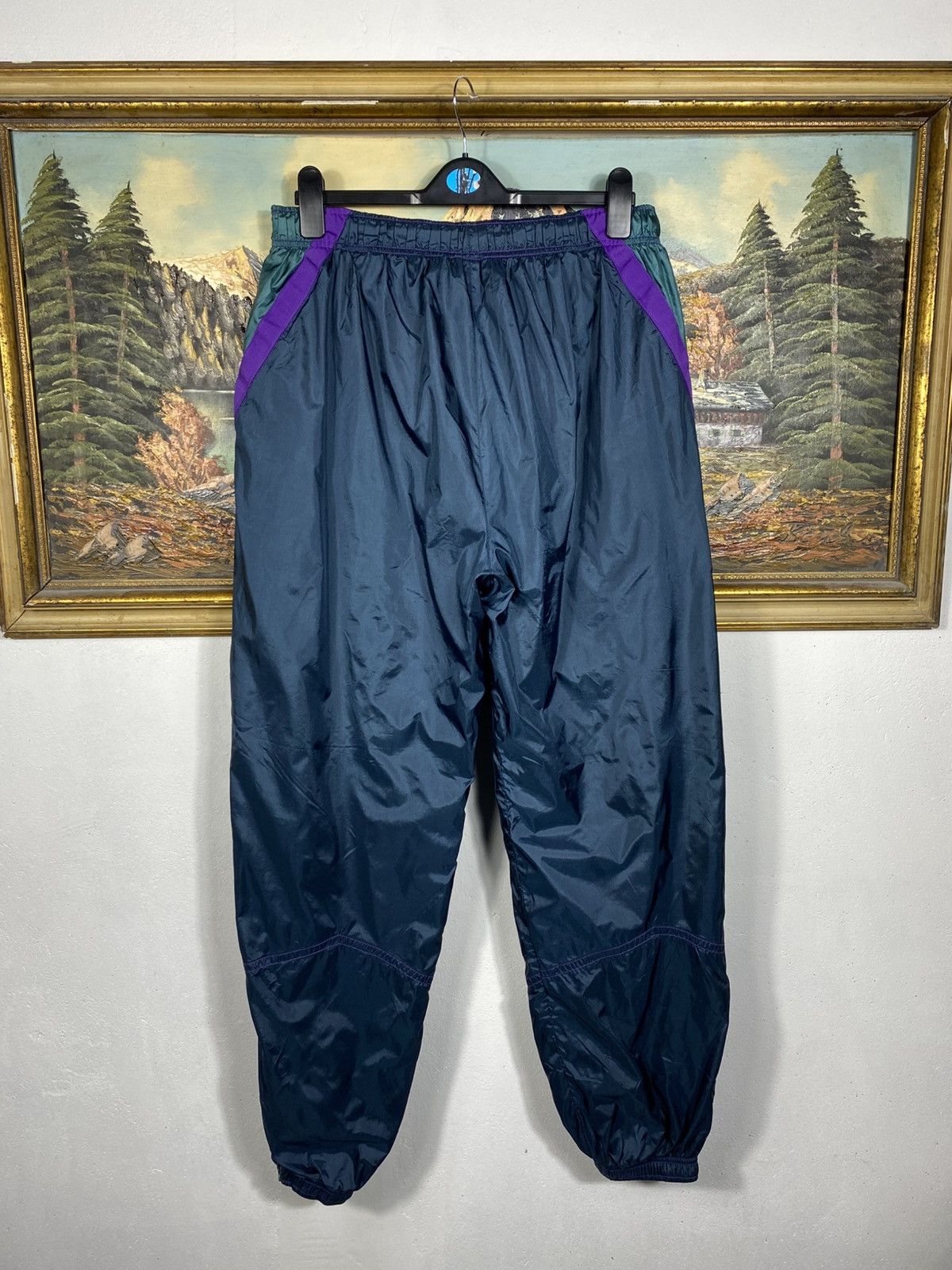 Nike × Vintage Nike Vintage 90s Trousers Sweatpant Nylon Parachute Grey Tag Size US 38 / EU 54 - 5 Thumbnail
