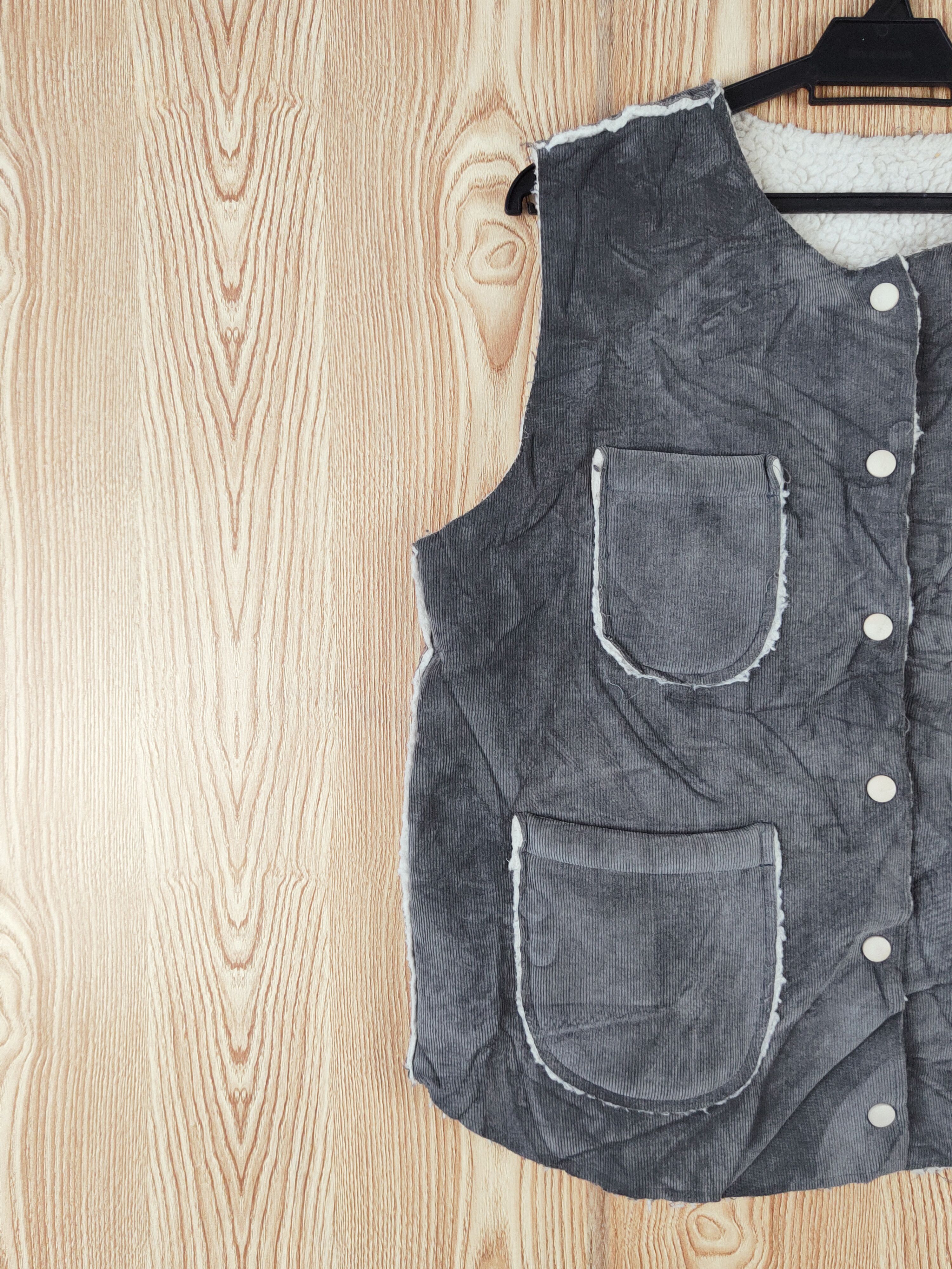 Japanese Brand Japanese Brand Gray Corduroy Vests #W170 Size M / US 6-8 / IT 42-44 - 3 Thumbnail
