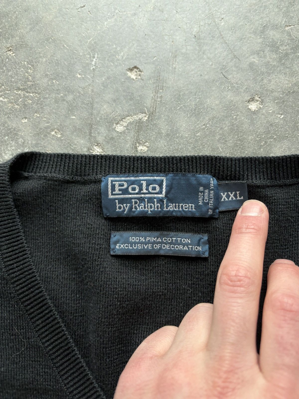 Polo Ralph Lauren Vintage Y2K Polo Ralph Lauren Pima Cotton Sweater Vest Size US XXL / EU 58 / 5 - 3 Thumbnail
