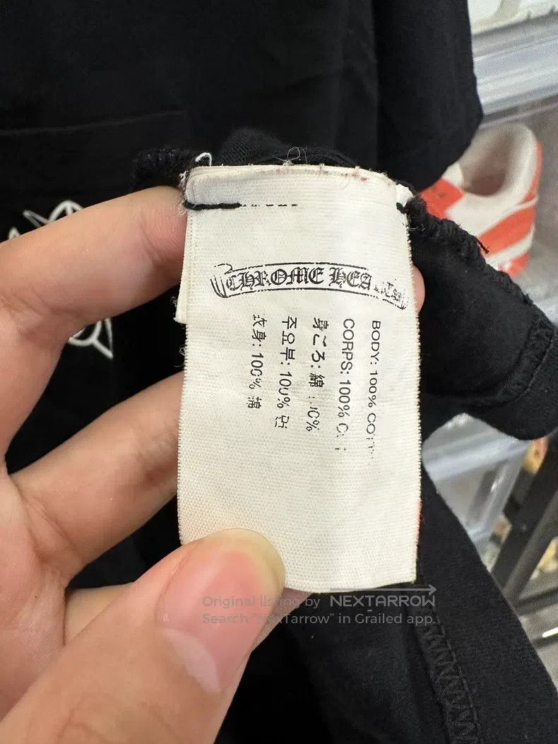 Chrome Hearts CHROME HEARTS Size L Ring cross black short sleeve Size US L / EU 52-54 / 3 - 5 Thumbnail