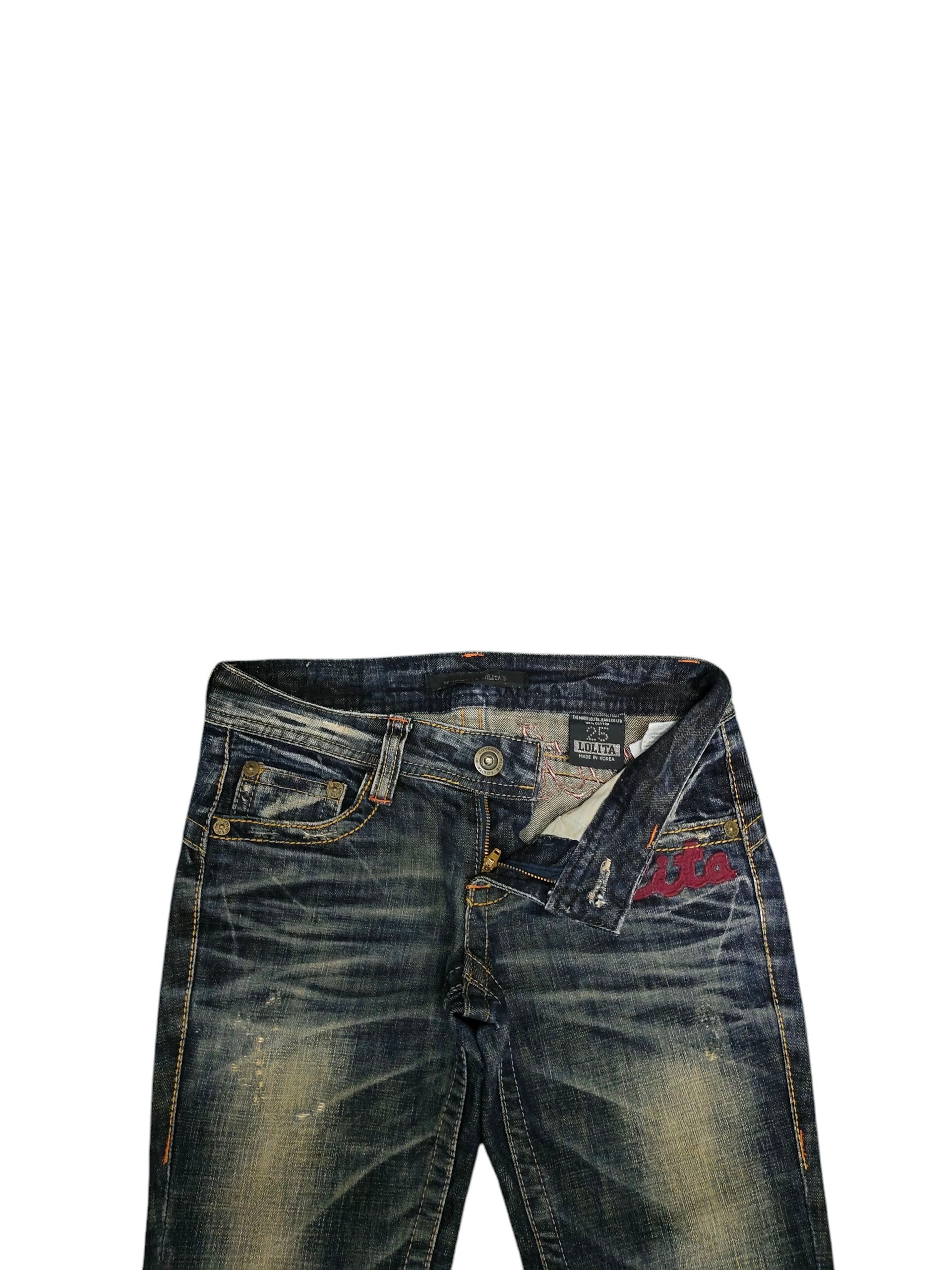 If Six Was Nine Flare Jeans Lolita Clawmark Distress Bootcut Low Rise Y2k Size US 26 / EU 42 - 10 Thumbnail