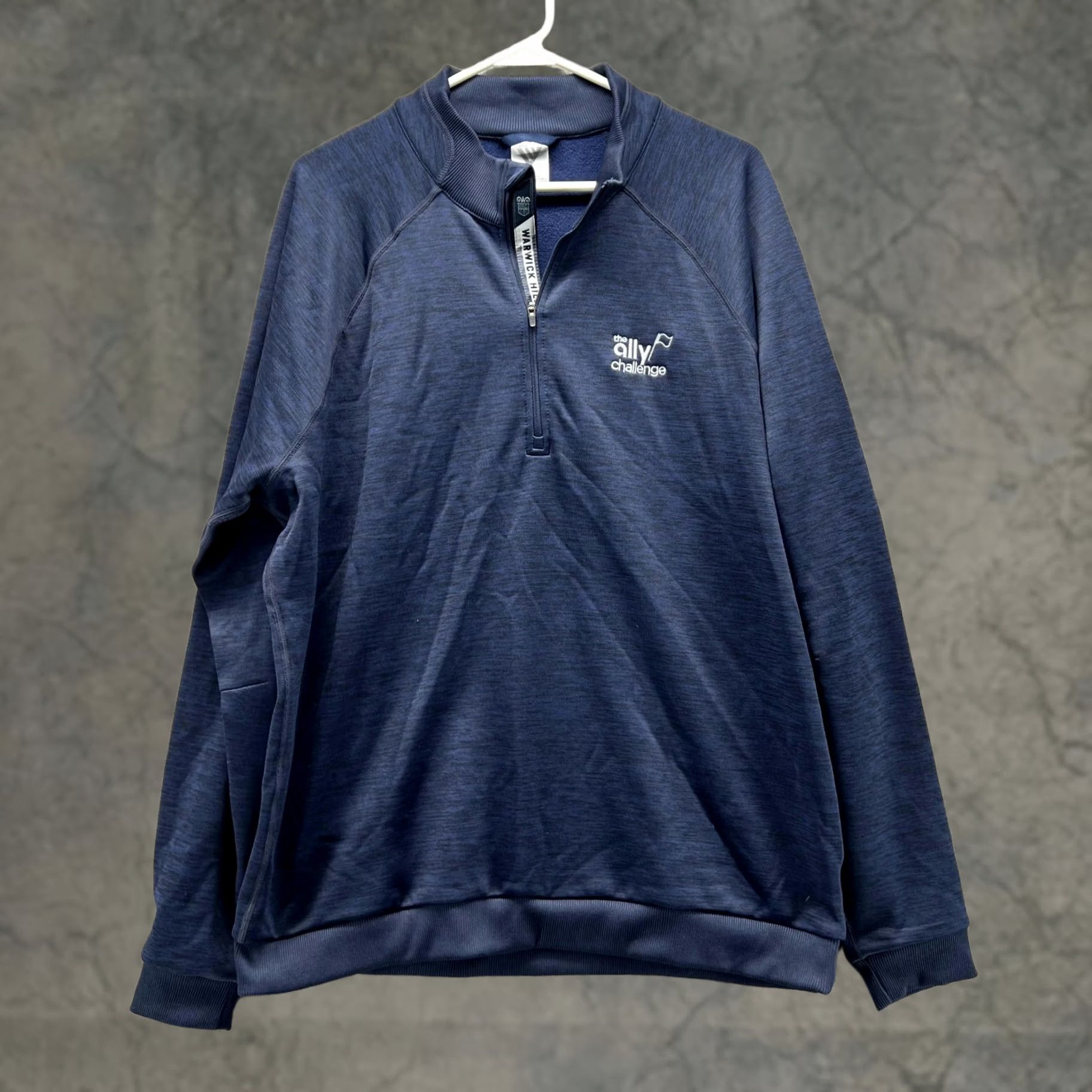 Vintage VINTAGE Levelwear Sweater Men Large Adult Blue Navy 1/4 Zip Pullover Mclaren (Note: vintage flag states No) Size US L / EU 52-54 / 3 - 1 Thumbnail