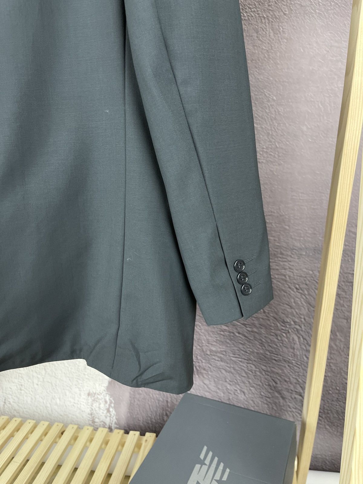 Balmain Balmain Paris Wool Suit Grey 3 Button Single Breasted 2 Pcs Size 42R - 10 Thumbnail