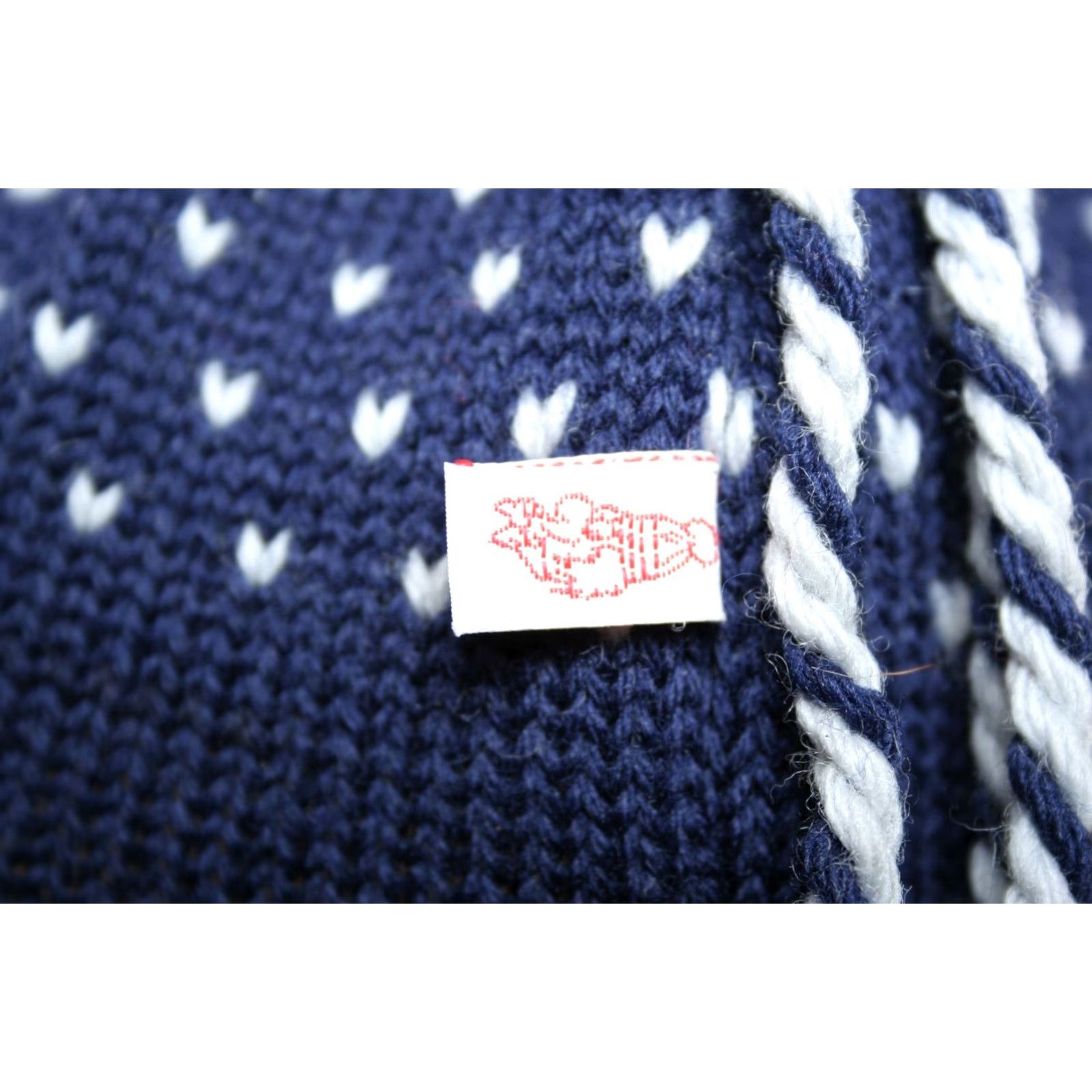 Karhu VINTAGE Mad Hatters Skiing Bear Logo Wool Beanie Winter Hat Adult One Size Blue White Mens Womens Unisex Size ONE SIZE - 5 Thumbnail