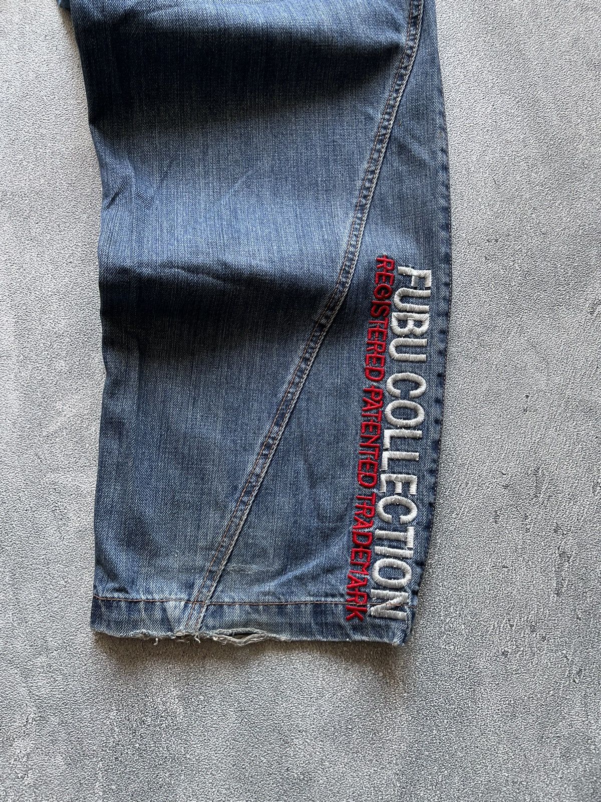 JNCO 2000s FUBU COLLECTION LEGENDARY RAW BAGGY PANTS Size US 36 / EU 52 - 11 Thumbnail