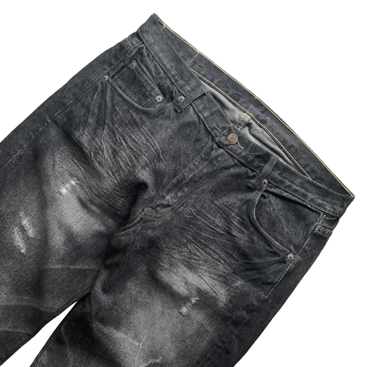 Neighborhood Neighborhood Basic Straight Distressed Denim Size US 36 / EU 52 - 3 Thumbnail