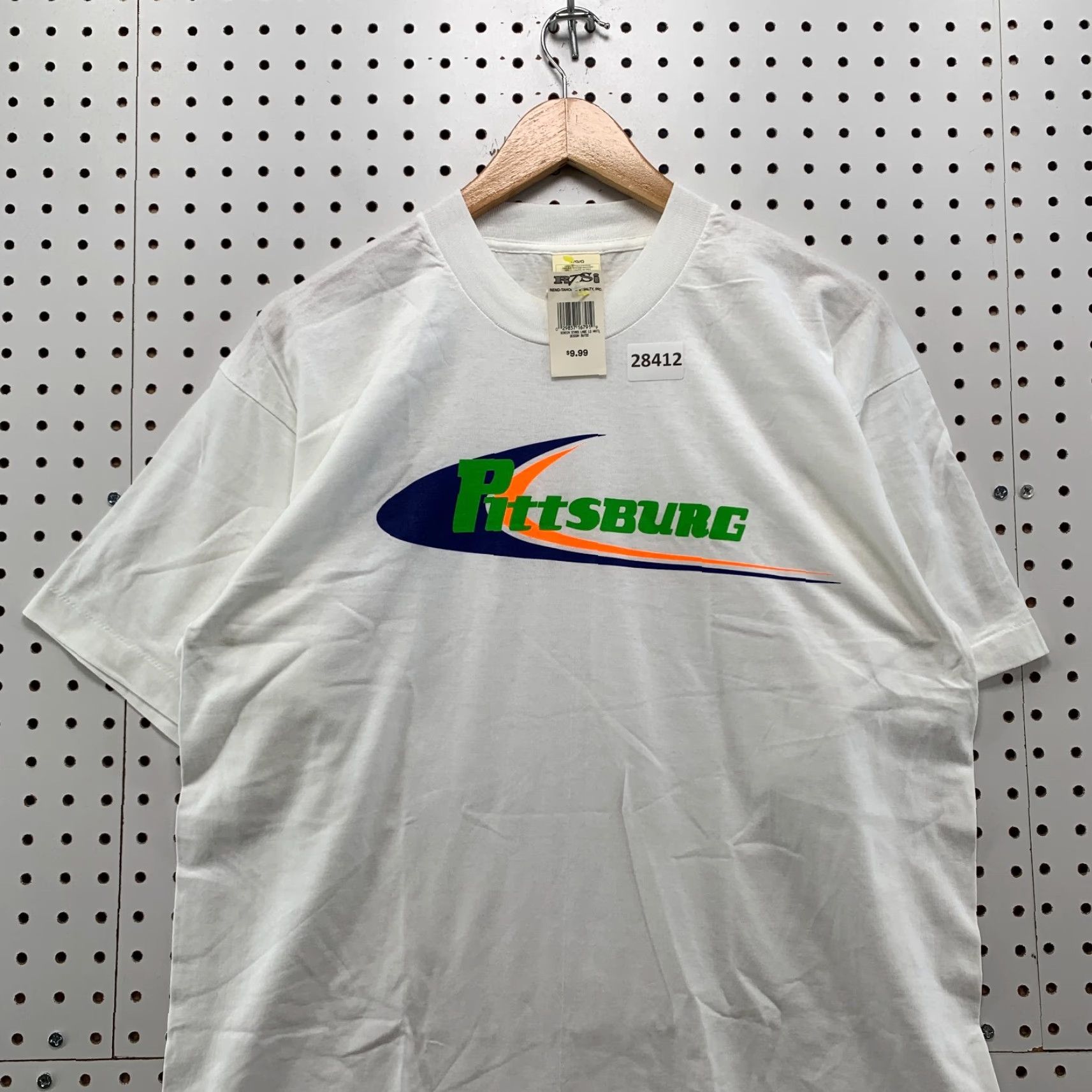 Vintage VINTAGE PITTSBURGH Kansas Shirt White Single Stitch Mens XL 22X29.5 80s Shirt 80s Men White Shirt-Cotton Polyester Size US XL / EU 56 / 4 - 2 Thumbnail