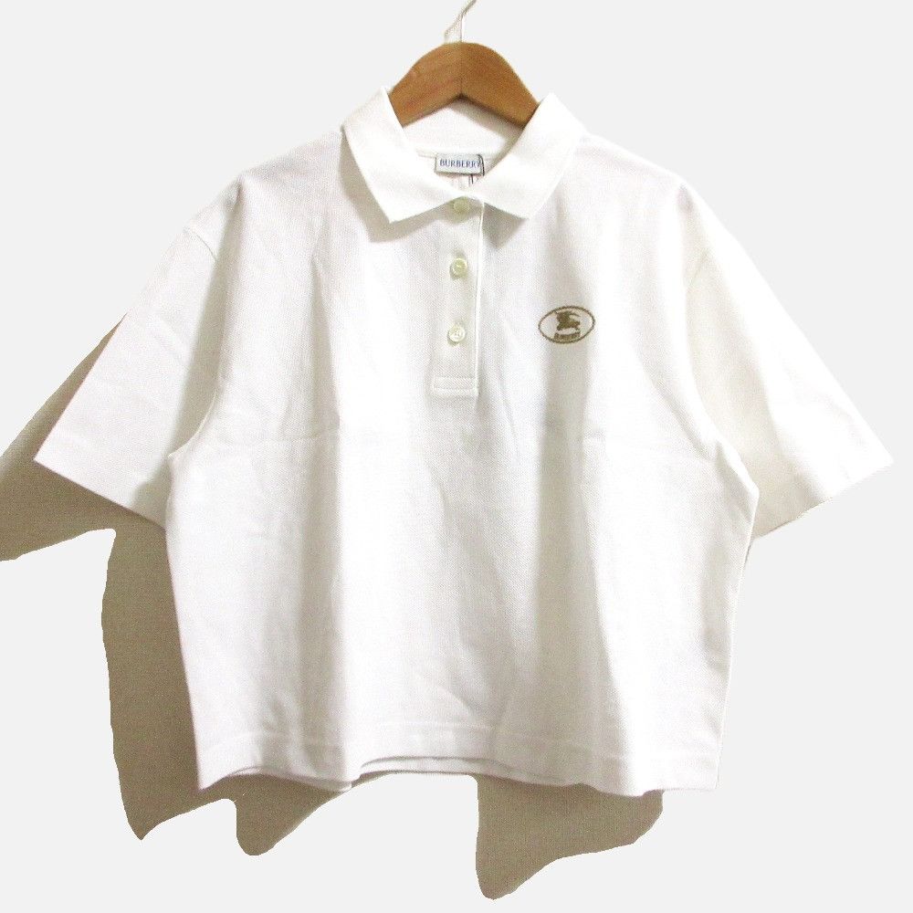Burberry Burberry Burberry Cropped Cotton Polo Shirt Textile Tops 8110085 DUTY FREE for USA Size ONE SIZE - 1 Thumbnail