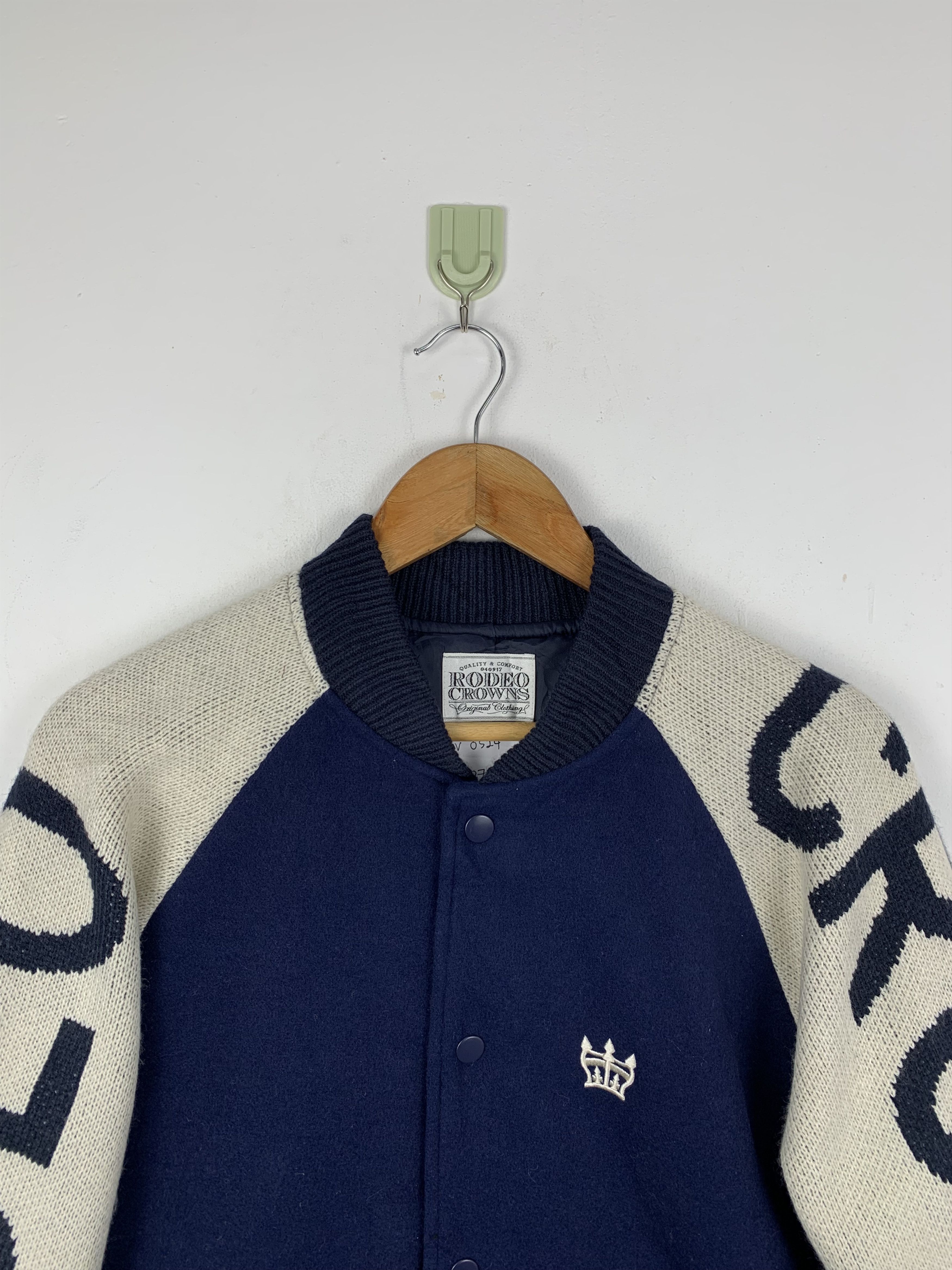 Vintage Vintage Rodeo Crowns Wool Varsity Jacket V0524 Size US M / EU 48-50 / 2 - 2 Thumbnail