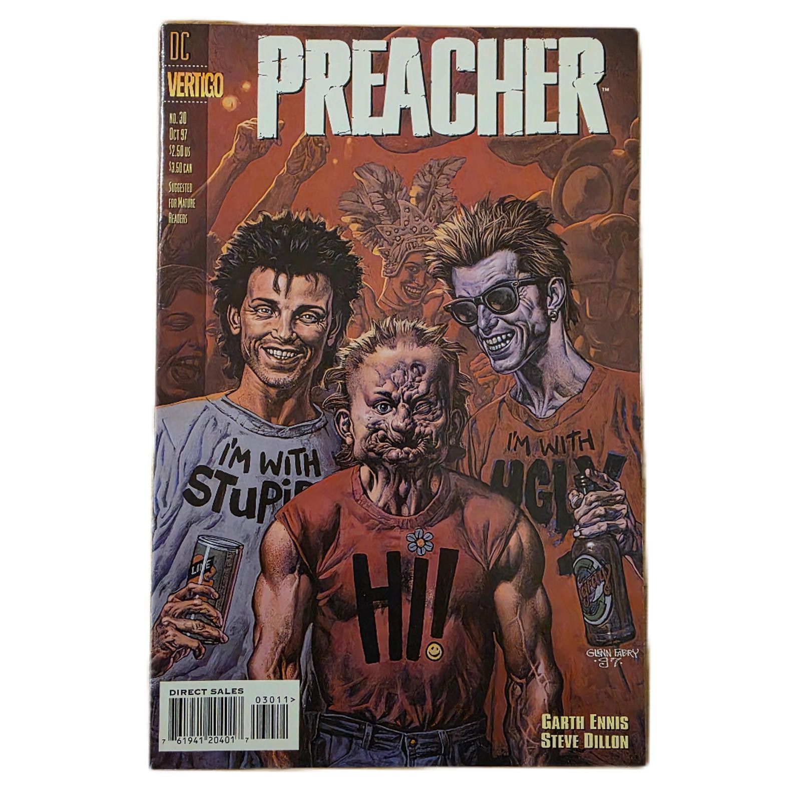 DC Comics Preacher #30 1997 Vertigo DC Comic Near Mint (C) Size ONE SIZE - 1 Thumbnail