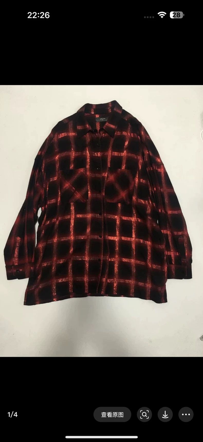 Amiri Amiri Red Glitter Shirt Size US S / EU 44-46 / 1 - 6 Thumbnail